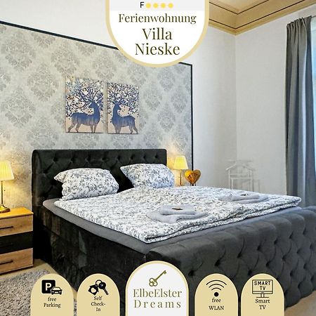Ferienwohnung Villa Nieske - Jugendstil Denkmal, Free Wlan & Parken, Self Check-In, Smart-Tv Herzberg  Ngoại thất bức ảnh
